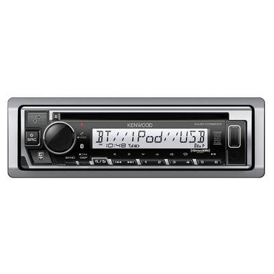 Kenwood PKGMR382BT Waterproof Marine Stereo with 2 Black Waterproof Speakers