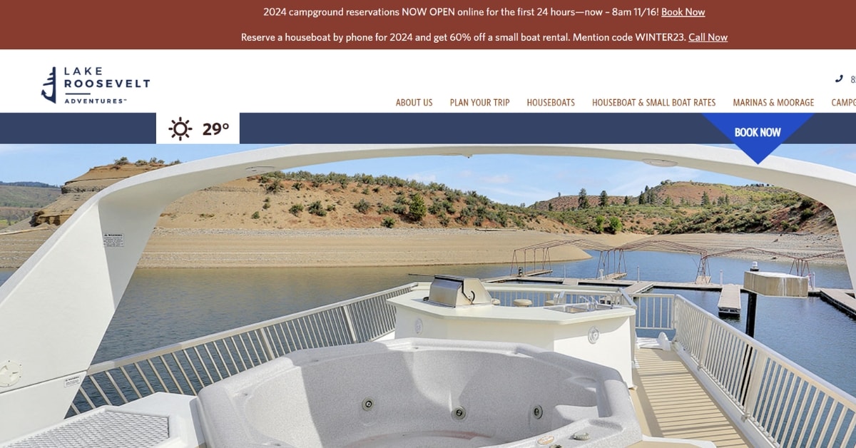Houseboat Vacation Rentals on Lake Roosevelt