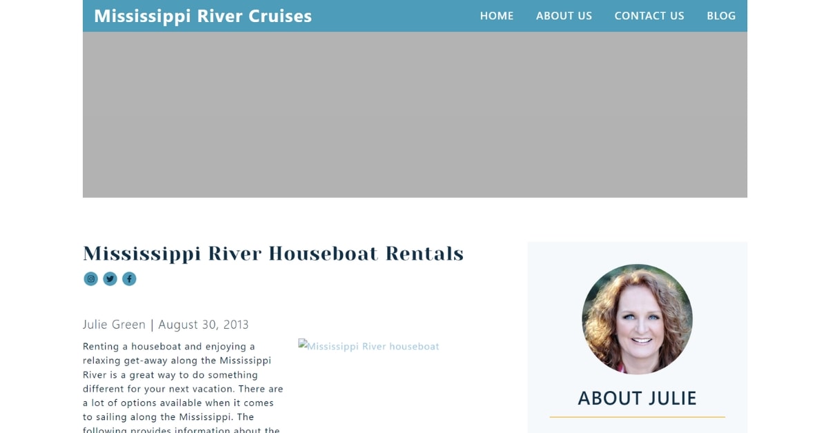 Houseboat Rentals on the River Mississippi