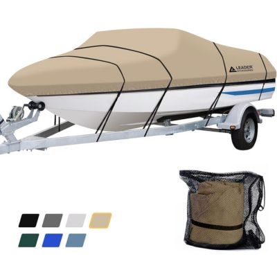 Leader Accessories 600D Polyester Waterproof Boat Cover