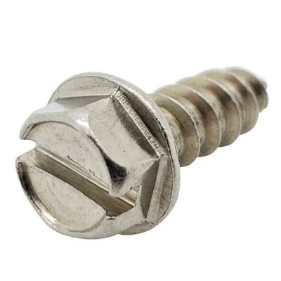 Stainless Slotted Hex Washer Head Screw 