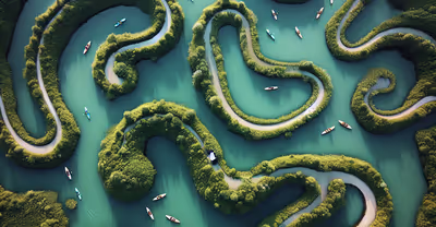 10 Aerial Views of the Most Serpentine Lakes Perfect for Kayaking