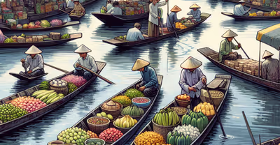 10 Photos of Incredible Floating Markets on Lakes